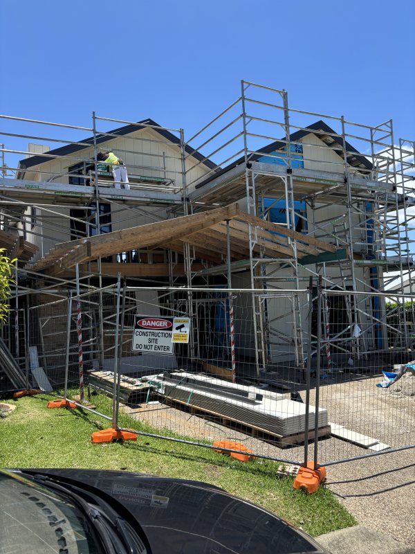 Residential construction painting project